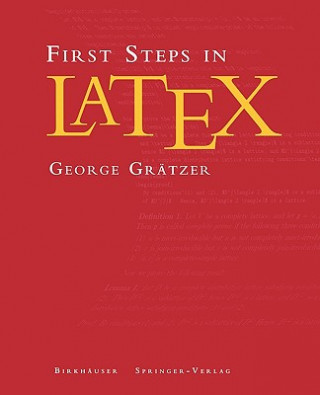 Buch First Steps in LaTeX George Grätzer