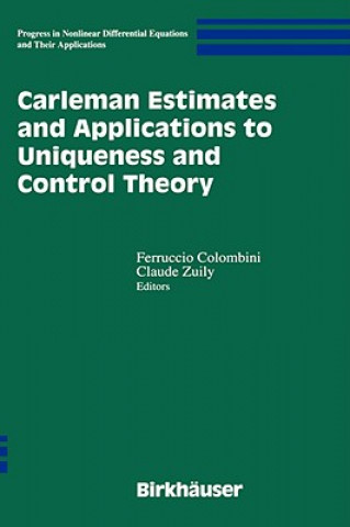 Kniha Carleman Estimates and Applications to Uniqueness and Control Theory Feruccio Colombini