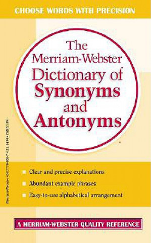 Kniha Merriam-Webster Dictionary of Synonyms and Antonyms 