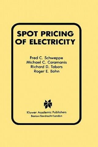 Kniha Spot Pricing of Electricity Fred C. Schweppe