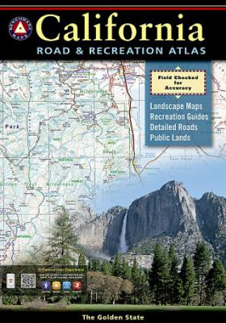 Knjiga Road & Recreation Atlas California National Geographic Maps