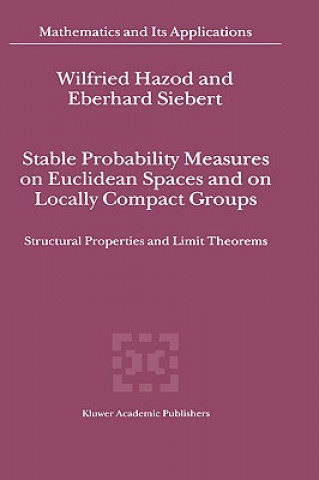 Kniha Stable Probability Measures on Euclidean Spaces and on Locally Compact Groups W. Hazod
