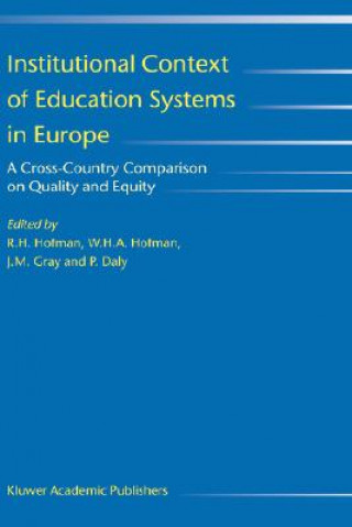 Książka Institutional Context of Education Systems in Europe R. H. Hofman