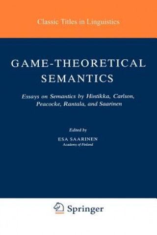 Livro Game-Theoretical Semantics Esa Saarinen