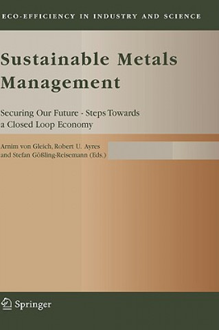 Książka Sustainable Metals Management Arnim von Gleich