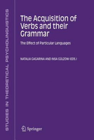 Livre Acquisition of Verbs and their Grammar: Natalia Gagarina