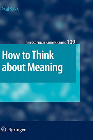 Livre How to Think about Meaning Paul Saka