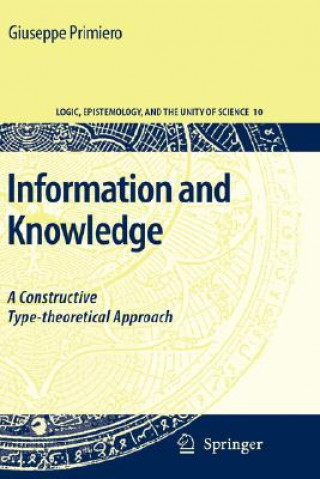 Knjiga Information and Knowledge Giuseppe Primiero