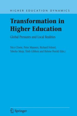 Livre Transformation in Higher Education Nico Cloete