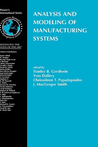 Carte Analysis and Modeling of Manufacturing Systems Stanley B. Gershwin