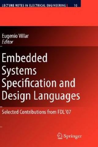 Książka Embedded Systems Specification and Design Languages Eugenio Villar