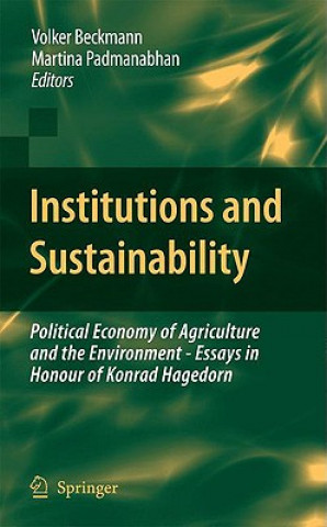 Buch Institutions and Sustainability Volker Beckmann