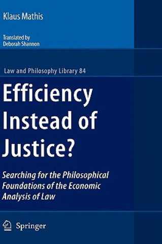 Buch Efficiency Instead of Justice? Klaus Mathis