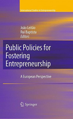 Buch Public Policies for Fostering Entrepreneurship Joao Leitao