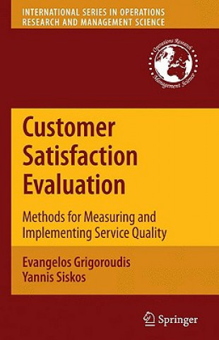 Könyv Customer Satisfaction Evaluation Evangelos Grigoroudis