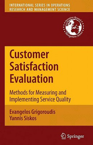 Kniha Customer Satisfaction Evaluation Evangelos Grigoroudis