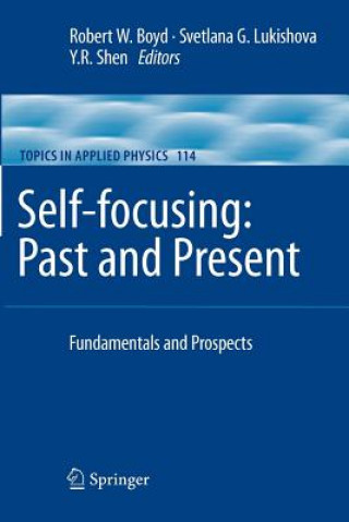 Knjiga Self-focusing: Past and Present Robert W. Boyd