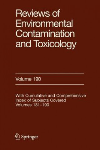 Könyv Reviews of Environmental Contamination and Toxicology 190 George Ware