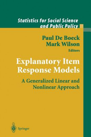 Livre Explanatory Item Response Models Paul de Boeck