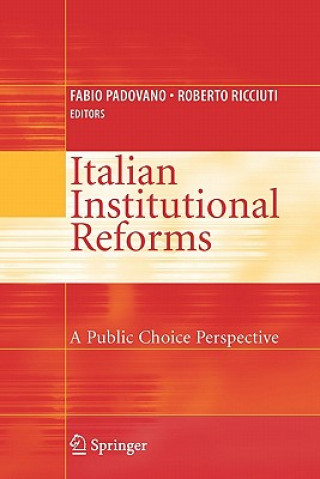 Könyv Italian Institutional Reforms: A Public Choice Perspective Fabio Padovano