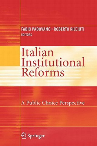 Kniha Italian Institutional Reforms: A Public Choice Perspective Fabio Padovano