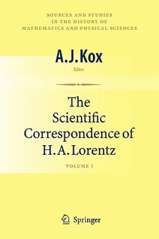 Książka Scientific Correspondence of H.A. Lorentz A.J. Kox