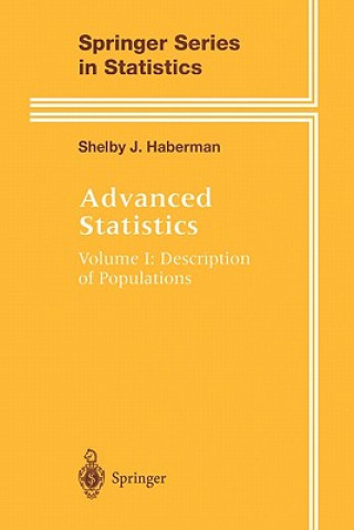 Kniha Advanced Statistics Shelby J. Haberman