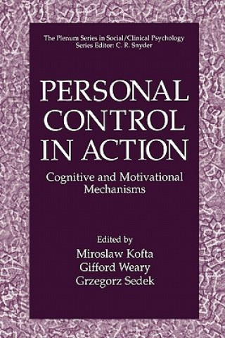 Livre Personal Control in Action Miroslaw Kofta