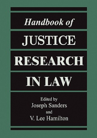 Book Handbook of Justice Research in Law Joseph Sanders