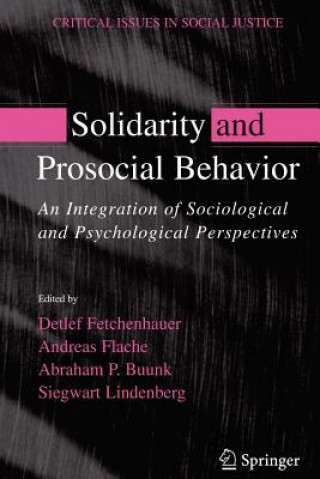 Книга Solidarity and Prosocial Behavior Detlev Fetchenhauer