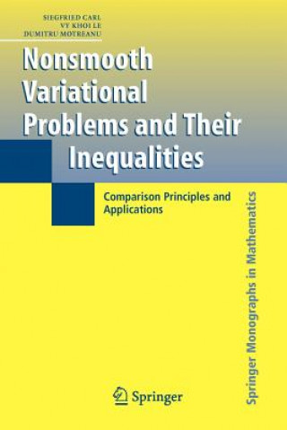 Kniha Nonsmooth Variational Problems and Their Inequalities Siegfried Carl