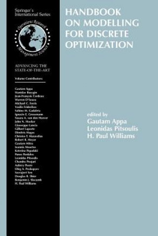 Book Handbook on Modelling for Discrete Optimization Gautam M. Appa