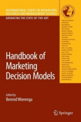 Könyv Handbook of Marketing Decision Models Berend Wierenga