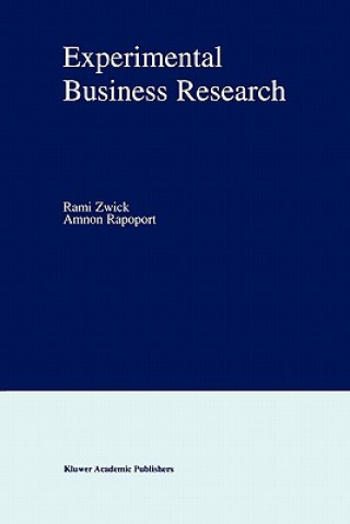 Buch Experimental Business Research Rami Zwick