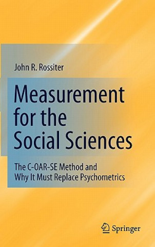 Kniha Measurement for the Social Sciences John R. Rossiter
