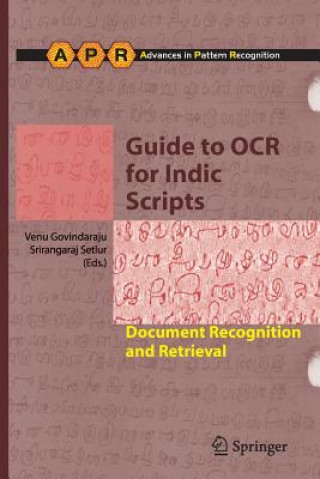Könyv Guide to OCR for Indic Scripts Venu Govindaraju