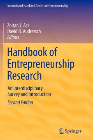 Kniha Handbook of Entrepreneurship Research Zoltan J. Acs