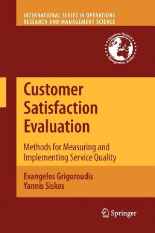 Kniha Customer Satisfaction Evaluation Evangelos Grigoroudis