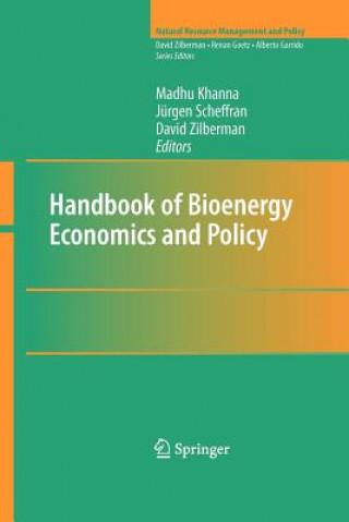 Carte Handbook of Bioenergy Economics and Policy Madhu Khanna