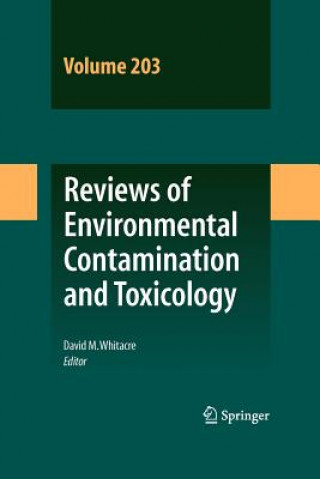 Carte Reviews of Environmental Contamination and Toxicology Vol 203 David M. Whitacre