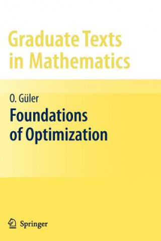 Kniha Foundations of Optimization Osman Güler