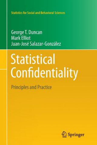 Kniha Statistical Confidentiality George T. Duncan