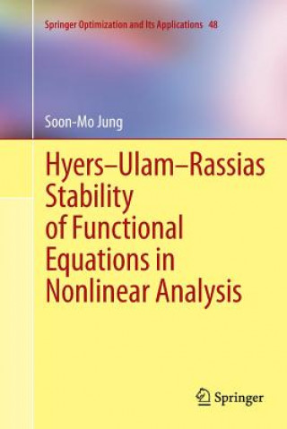 Kniha Hyers-Ulam-Rassias Stability of Functional Equations in Nonlinear Analysis Soon-Mo Jung