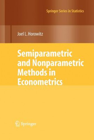 Könyv Semiparametric and Nonparametric Methods in Econometrics Joel L. Horowitz