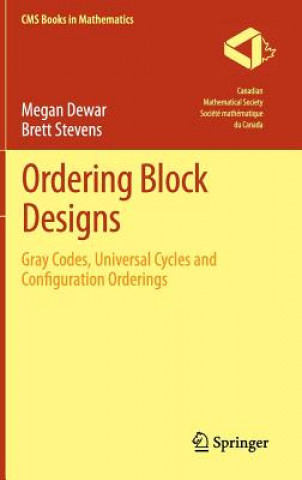 Könyv Ordering Block Designs Megan Dewar