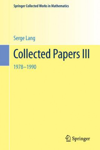 Carte Collected Papers Serge Lang
