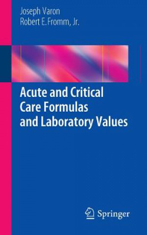Kniha Acute and Critical Care Formulas and Laboratory Values Joseph Varon