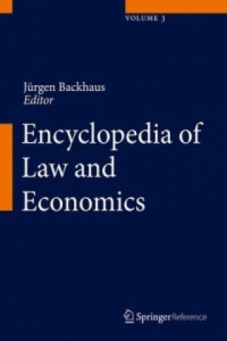 Book Encyclopedia of Law and Economics Jürgen Georg Backhaus