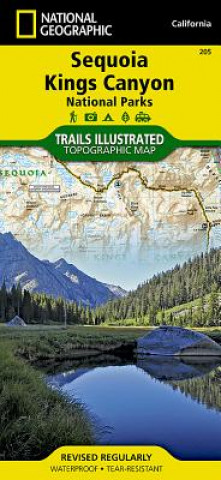 Tiskovina Sequoia/kings Canyon National Park National Geographic Maps