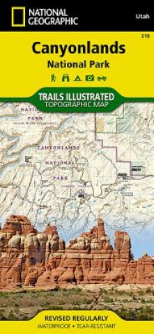 Tiskovina Canyonlands National Park National Geographic Maps